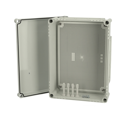 Fibox Flanged Base with screws for mounting