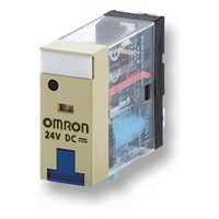 OMRON Relay, plug-in, DPDT, 5 A 120 VAC