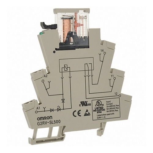 OMRON Relay & socket, 6 A contacts