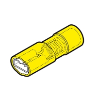 CEMBRE 4-6MM YELLOW PUSH ON FEMALE DISCONNNECT TER