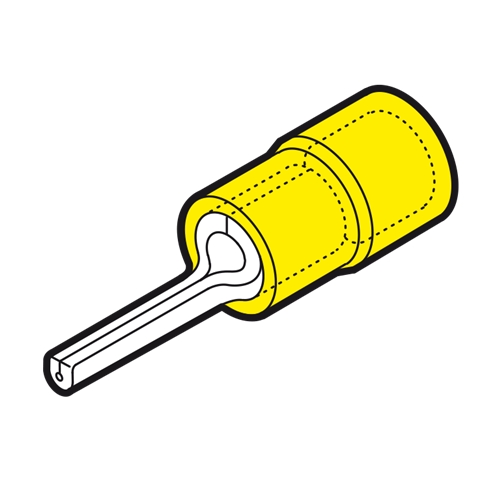 CEMBRE PIN TERMINAL INSULATED YELLOW CRIMP