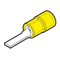 CEMBRE GF-PP12 YELLOW BLADE TERMINAL (PACK 100)