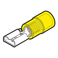 CEMBRE YELLOW 6MM INSULATED CONNECTOR