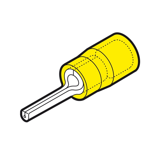 CEMBRE 10MM YELLOW LSZH PIN TERMINAL