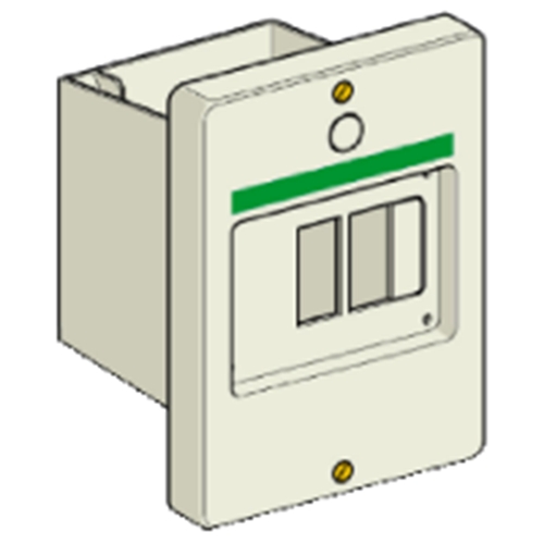 SCHNEIDER FLUSH MOUNTING ENCLOSURE IP55