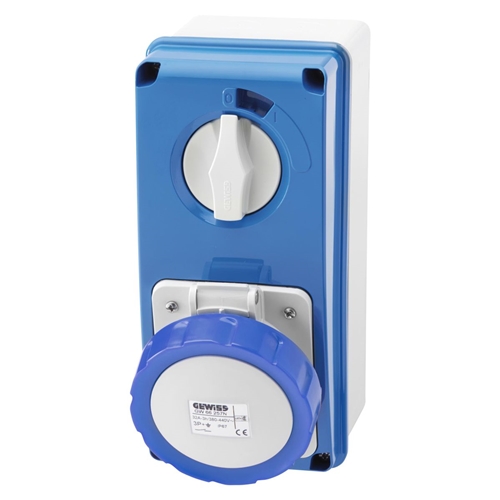 GEWISS VERTICAL FIXED INTERLOCKED SOCKET