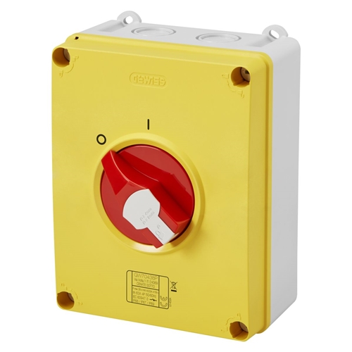 Gewiss ISOLATOR HP INSUL. BOX 63A 3P EMERGENCY