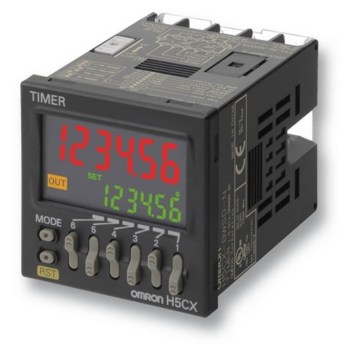 OMRON Timer, DIN48x48mm, IP66 100mA 30VDC