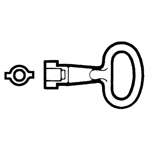 SCHNEIDER METAL KEY FOR 5MM DOUBLE BAR INSERT