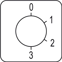 SCHNEIDER LEGEND MARKED 0,1,2,3 AT 60DEG INTERVALS