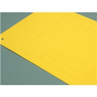 CEMBRE 7 x 10MM YELLOW PVC COATED FABRIC ADHESIVE