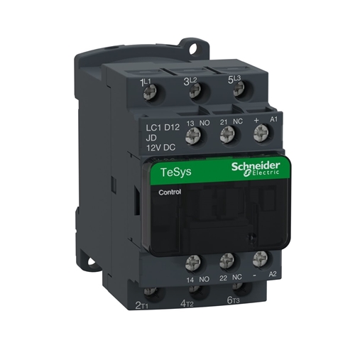 SCHNEIDER CONTACTOR 12A 12VDC