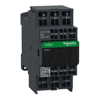 SCHNEIDER contactor 3p 18A 220VDC 50/60hz 1n/o