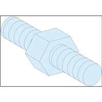 Schneider Electric PSet 4 Hexagonal Spacers M6 H9