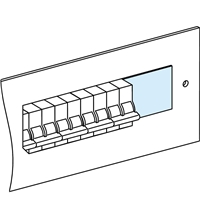 Schneider Electric PSet 4 Divisib.Blank.Plates W90