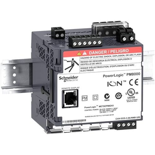 SCHNEIDER  PM8000 POWER METER DIN RAIL NO DISPLAY