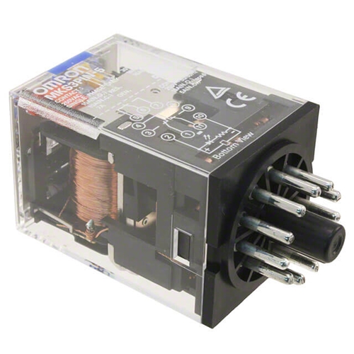 OMRON PLUG-IN RELAY 11-PIN 3PDT 10A MECH