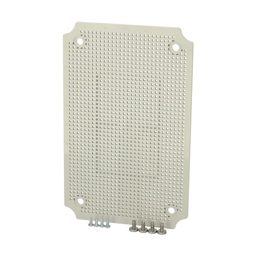 Fibox Plastic mountingplate, mounting screws,