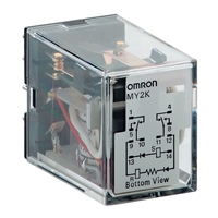 OMRON LATCHING RELAY PLUG-IN 14PIN DPDT 3A 24VDC