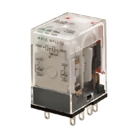 Omron Relay, plug-in, 8-pin, DPDT, 7 A, mechanical