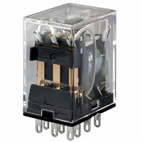 Omron Relay plug-in 11pin 3PDT 5A mech & LED