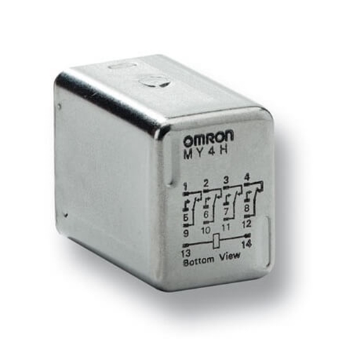 OMRON PLUG-IN RELAY 4PDT 14-PIN 24VDC 3A