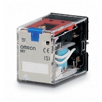 OMRON Relay, plug-in, 14-pin, 4PDT, reverse coil