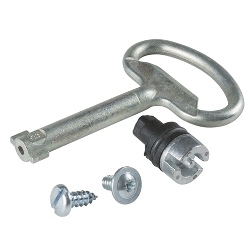 SCHNEIDER CHROMED TRIANGULAR LOCK INSERT 7MM