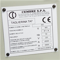 CEMBRE 25 X 50 MM YELLOW LEGEND PACKED