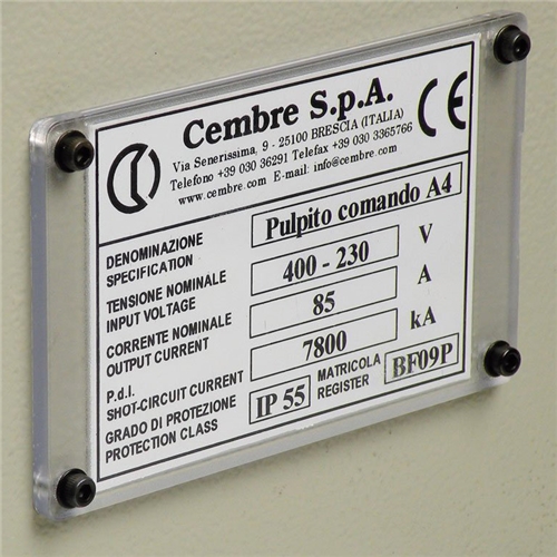 CEMBRE PLATE MG-VRT-R 48902 (62X88 WH)