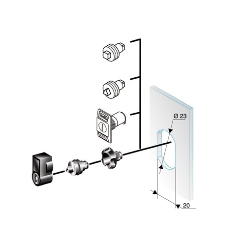 SCHNEIDER SQUARE INSERT 8MM WM ENCLOSURES