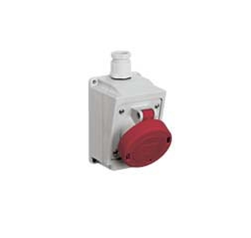 ILME SOCKET 16A 4P 415V RED IP67