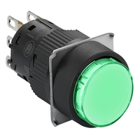 SCHNEDIER GREEN ILLUMINATED PUSHBUTTON