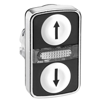 SCHNEIDER PUSHBUTTON DOUBLE HEAD WHITE / BLACK