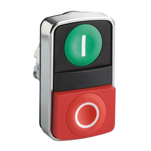 SCHNEIDER D/HEADED PUSHBUTTON FLUSH RED/GRN