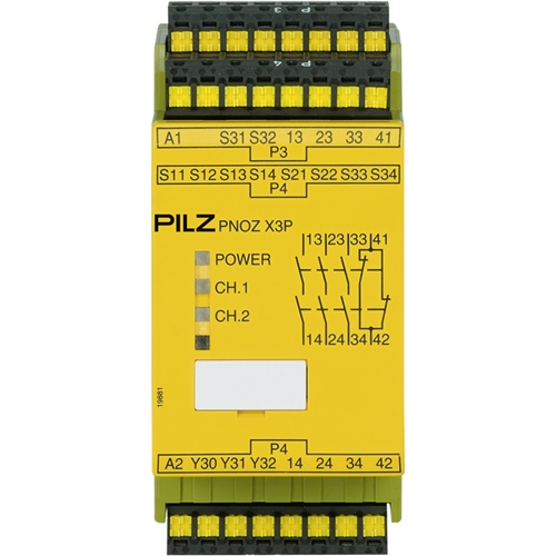 PILZ (787310) X3P C SAFETY RELAY; 24VACDC