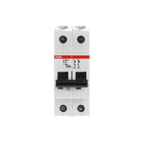 ABB S200 MCB 2P TYPE C 25KA 6A PRO-M