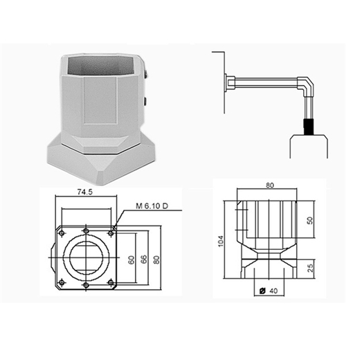 ELDON SWIVEL PANEL MOUNTING BRACKET