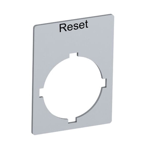 ABB 22MM "RESET" PLATE