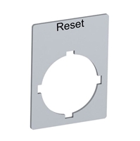 ABB 22MM "RESET" PLATE