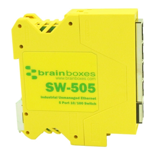 BRAINBOX Compact Industrial 5 Port 10/100 Ethernet