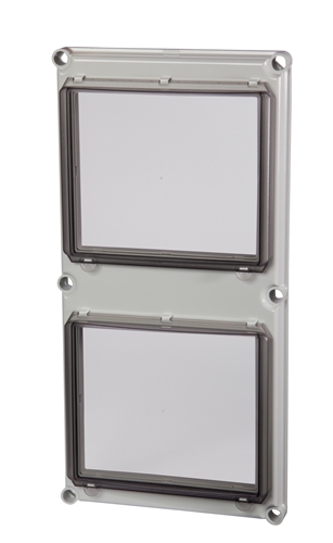Fibox Cover with two inspection windows