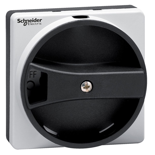 SCHNEIDER ROTARY HDLE BLACK RECESSED