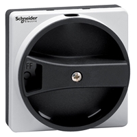 SCHNEIDER ROTARY HDLE BLACK RECESSED