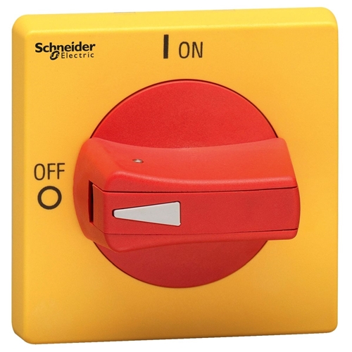 SCHNEIDER ROTARY HDLE RED PROTRUDING