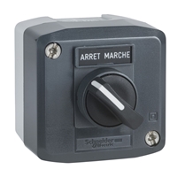 Schneider Electric dark grey station - 1 selector