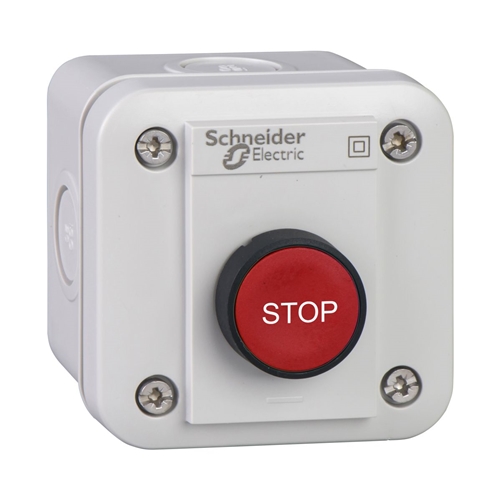 SCHNEIDER ENCLOSURE RED PB STOP 1 NC