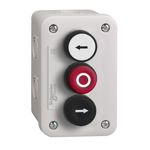 SCHNEIDER CONTROL STATION WITH WHITE PUSHBUTTON