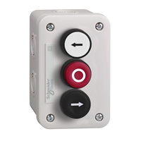 SCHNEIDER CONTROL STATION WITH 1 FLUSH P/B WHITE