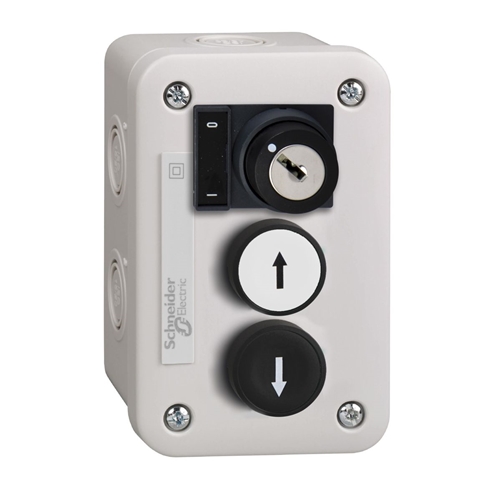 Schneider Electric control station with white pb 1